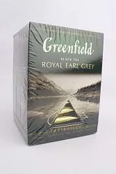 ЧАЙ GREENFIELD ROYAL EARL GREY, BLACK TEA ( 2X20 X 8) 20ПАК